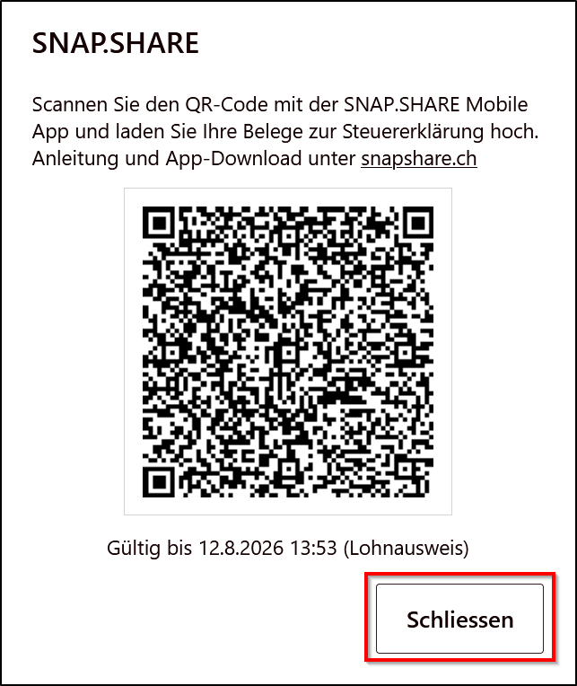 Snap.Share Fenster schliessen